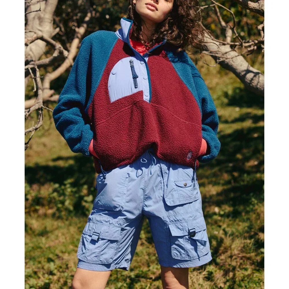 🎉LAST CHANCE🎉 FP MOVEMENT Hit The Slopes Colorblock Pullover / Mahogany Combo - Picture 8 of 9